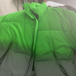 Zara Green Puffer Coat